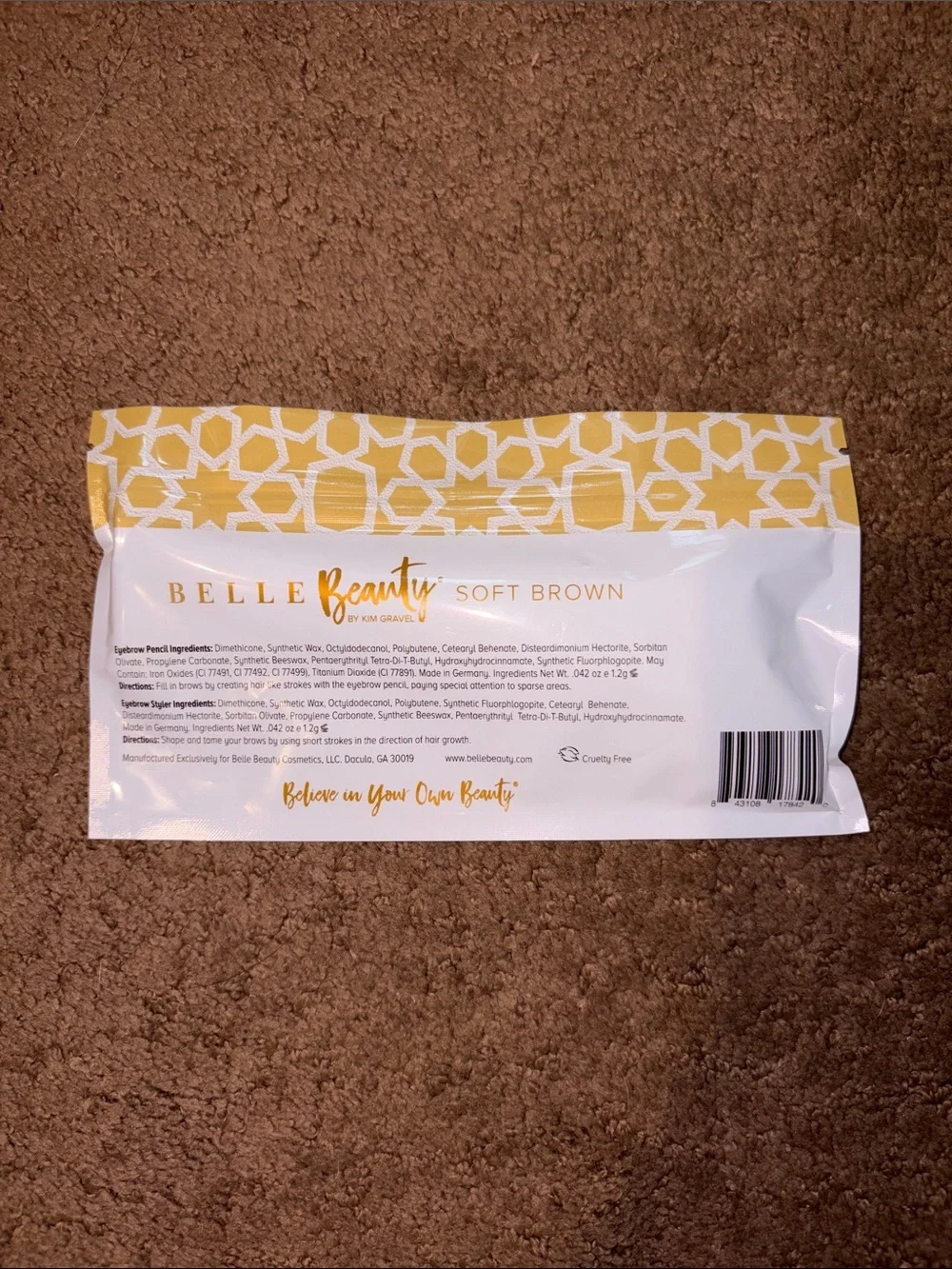 Belle by Kim Gravel How You Brow Brow Kit - Yellow & Gold